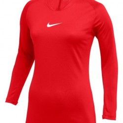 Nike  Dri-Fit Park First Layer AV2610-657 Kırmızı Kadın Uzun Kollu Tişört